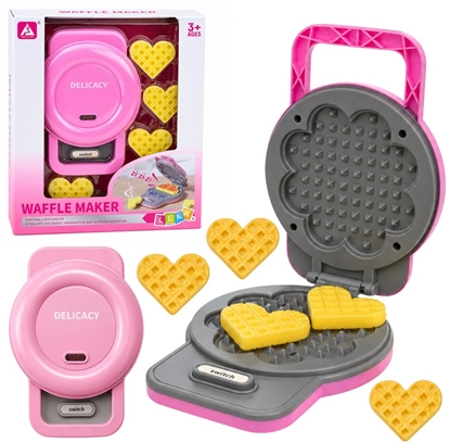 Picture of LeanToys Gofrownica Dla Dzieci Gofry Zmieniajce Kolor wiata Dwiki Róowa