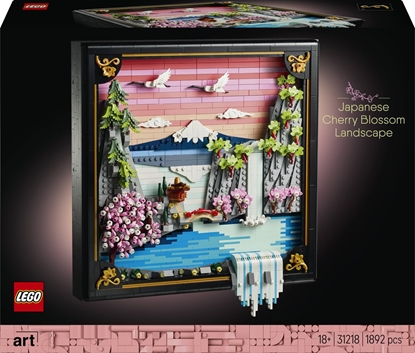 Attēls no LEGO ART 31218 Japanese Cherry Blossom Landscape(Boj.iepak)