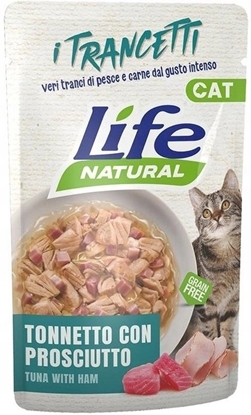 Изображение Life Pet Care LIFE CAT sasz.55g CHUNKS TUNA + HAM  /30