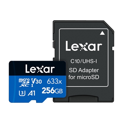 Picture of MEMORY MICRO SDXC 256GB UHS-I/W/ADAPTER LSDMI256BB633A LEXAR