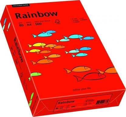 Picture of Papyrus Papier ksero Rainbow A4 80g czerwony 500 arkuszy