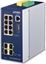 Picture of Planet PLANET Industrial 8-Port GE PoE+ 2*1G SFP+ 2*2,5G SFP - 8-Port Zarzdzany L2+ Gigabit Ethernet (10/100/1000) Obsuga PoE Aluminium, Niebieski