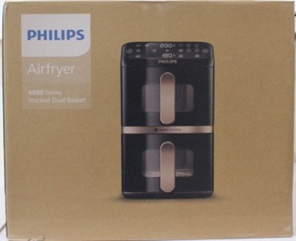 Attēls no SALE OUT. Philips NA462/80 Airfryer 4000 Series Dual Basket, 10 L | Philips Airfryer, Dual Basket | NA462/80 4000 Series | Capacity 10 L | Power 2750 W | RapidAir | Silk White/Beige | DAMAGED PACKAGING