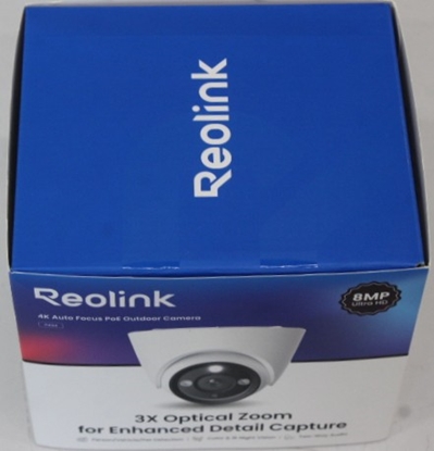 Attēls no SALE OUT. Reolink P434 4K Security IP Camera with Color Night Vision, White | Reolink | 4K Security IP Camera with Color Night Vision | P434 | 23 month(s) | Dome | 8 MP | 2.8-8mm/F1.6 | IP66 | H.265 | MicroSD, max. 256 GB | UNPACKED, WITHOUT PROTECTIVE FI