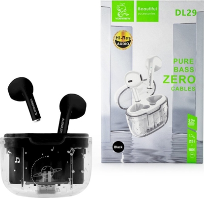 Picture of Suchawki Vega SUCHAWKI BLUETOOTH DENMEN EARBUDS CZARNE DL29 TWS>