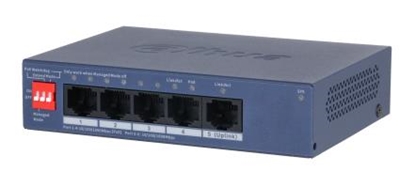 Attēls no Switch|DAHUA|CS4005-4GT-36|Switch type Managed|Switch layer L2|Form factor Desktop/Wall-Mounting|5xRJ-45 ports|RJ-45 Ports Type Gigabit Ethernet (10/100/1000)|5xGigabit Ethernet (copper) ports quantity|Power over Ethernet (PoE) Yes|4xPower over Ethernet 