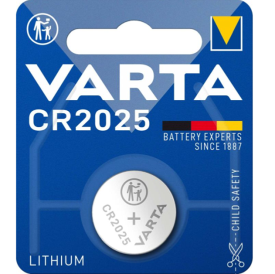 Picture of Varta CR2025-1BB BLISTER PACK 1PCS
