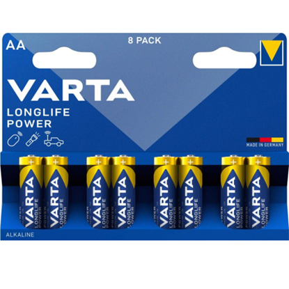 Attēls no Varta LR06-8BB Longlife Power 4906 AA (LR6) BLISTER PACK 8PCS