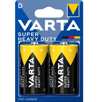 Attēls no Varta R20-2BB Super Heavy Duty 2020 (D) Blister Pack 2pcs
