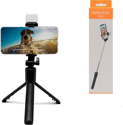 Picture of Vega ECOBOX UCHWYT DO TELEFONU SELFIE STATYW + PILOT BLUETOOTH + LED>