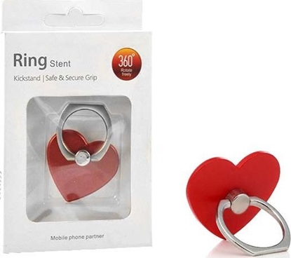 Picture of Vega UCHWYT TELEFONU STOJAK SERCE CZERWONY UNIWERSALNY VEGA NA RK RING HOLDER>