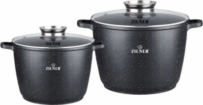 Изображение Zilner ZESTAW 2 GARNKÓW MARMUROWYCH 10L + 6.2L WYSOKI ZILNER ZL-7011
