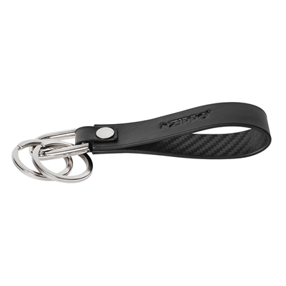 Picture of ZIPPO CARBON RANGE KEYRING, Black