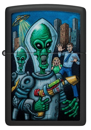 Picture of Zippo Lighter 46250 Alien Attack Design