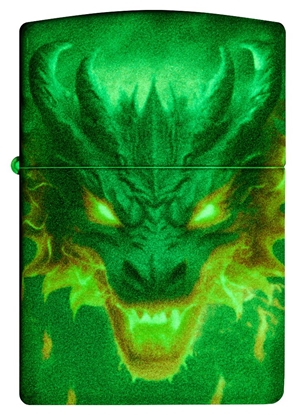 Picture of Zippo Lighter 46251 Glowing Dragon Design