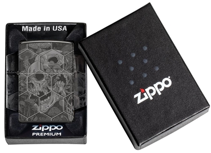 Picture of Zippo Lighter 46425 Skulls Design