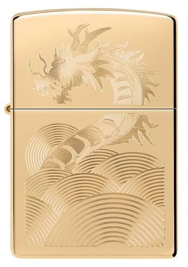 Picture of Zippo Lighter 46822 Golden Dragon Design