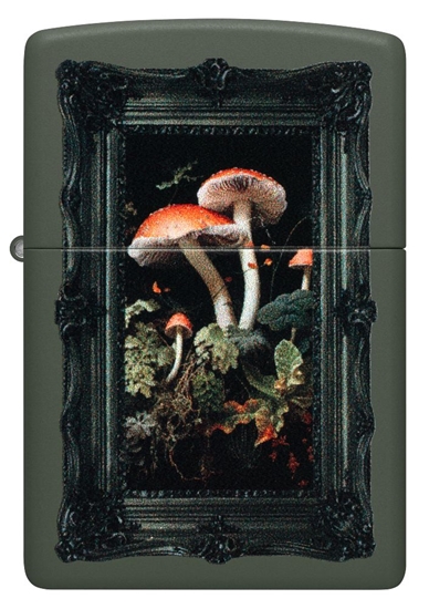 Picture of Zippo Lighter 46841 Framed Fungi Design