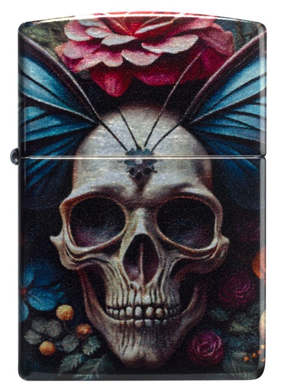 Изображение Zippo Lighter 46848 Butterfly Skull Design