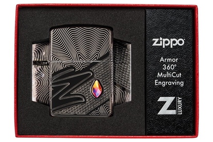 Picture of Zippo Lighter 46928 Armor® Zippo Crystal Design