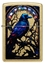 Изображение Zippo Lighter 46946 Stained Glass Raven Design