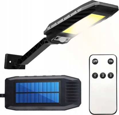 Attēls no . LAMPA SOLARNA ULICZNA LATARNIA 180LED COB + UCHWYT