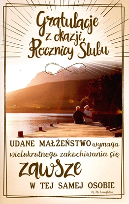 Attēls no AB Card Karnet Rocznica lubu Gratulacje R03