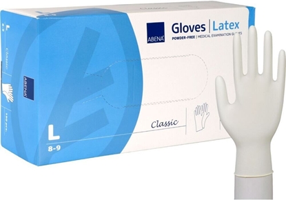 Picture of Abena Examination glove, ABENA Classic, L, latex, powder-free - (150 pcs.)