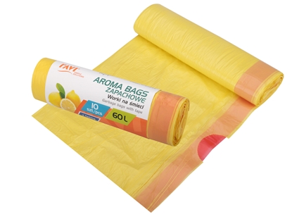 Attēls no AROMA BAGS Garbage bags 60 L, citrus flavoured, 10 pcs, 18.5 x 5 x 5, 00764, Simple Solution