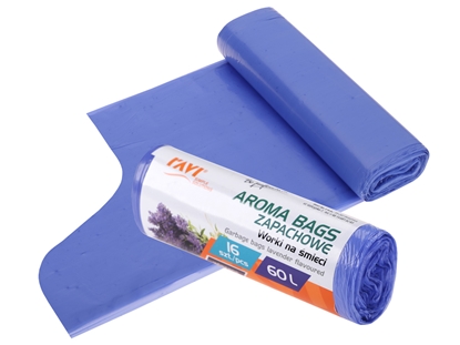 Attēls no AROMA BAGS Garbage bags 60 L, lavender flavoured, 16 pcs, 16.5 x 4 x 4, 00752, Simple Solution