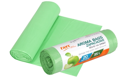 Attēls no Aroma Bags Garbage bags Green apple, 35 L, 20 pcs., 4.5 x 14 x 4.5, 10703, Simple Solution
