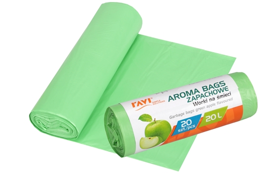 Picture of Aroma Bags Garbage bags, Green apple, 20 L, 20 pcs., 4 x 12 x 4, 10702, Simple Solution