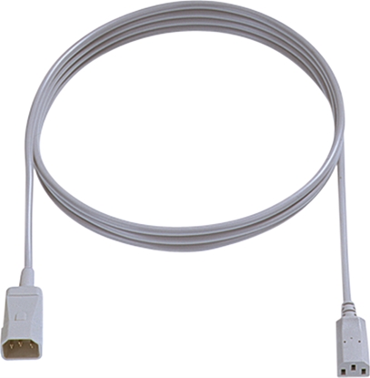 Picture of Bachmann Kaltgeräteverlängerung H05VV-F 3G1,0mm², C14 / C13, grau, 3 m