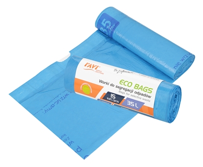 Attēls no Bags for selective waste, 35L, 15pcs, Papier, 18.5 x 4 x 4, 00773, Simple Solution