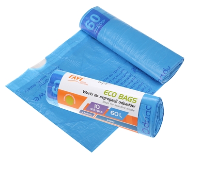 Attēls no Bags for selective waste, 60L, 10pcs, Paper, 6 x 19 x 2.5, 00787, Simple Solution