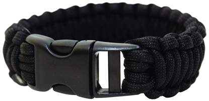 Picture of BCB Bransoleta survivalowa Paracord Bracelet BCB Black roz. uniw