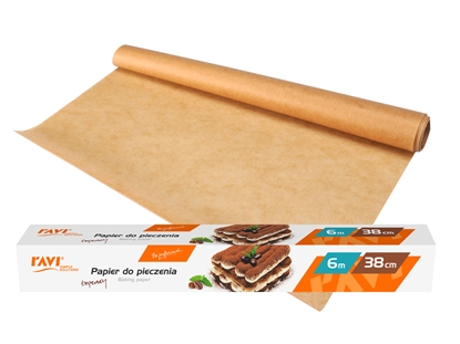 Attēls no Brown baking paper 6 m x 38 cm, 4.5 x 4.5 x 39, 00392, Simple Solution