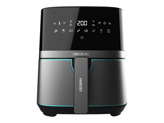 Picture of Cecotec Hot air fryer | Cecofry Full InoxBlack 5500 Pro | Power 1700 W | Capacity 5.5 L | Black inox/Black