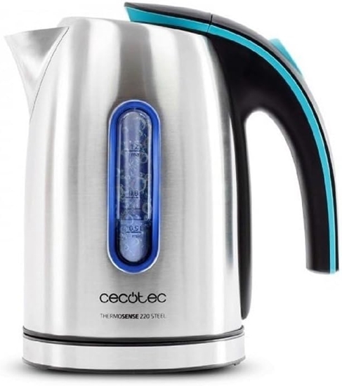 Picture of Cecotec Kettle | ThermoSense 220 Steel | Electric | 1630 W | 1.2 L | Stainless Steel | 360° rotational base | Stainless Steel
