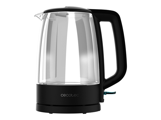 Picture of Cecotec Kettle | ThermoSense 320 Clear | 2200 W | Electric | 1.7 L | Glass | 360° rotational base | Black/Transparent