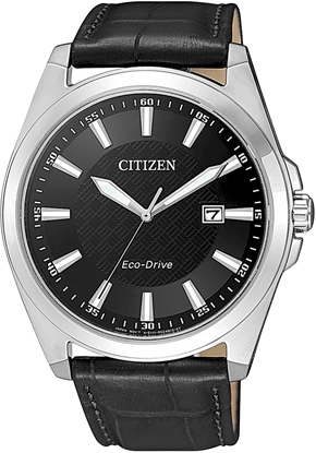 Attēls no Citizen Eco-Drive Men’s Watch BM7108-14E 41mm Black Dial Leather Strap