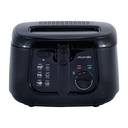 Attēls no Deep fryer, 2.5L, 1800W, black, 6810, Kamille