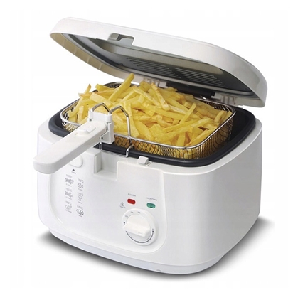 Attēls no Deep fryer, 2.5L, 1800W, white, 6811, Kamille