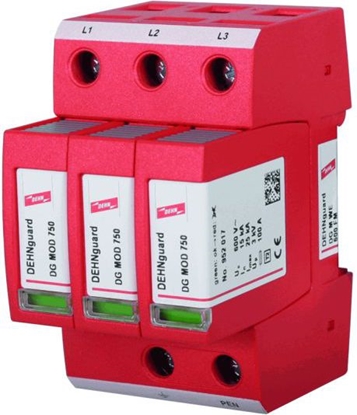 Attēls no Dehn Ogranicznik przepi C Typ 2 3P 15kA 3kV (952307)
