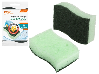Attēls no Dish sponge SUPER DUO, 2 pcs, 3 x 11 x 19, 10524, Simple Solution