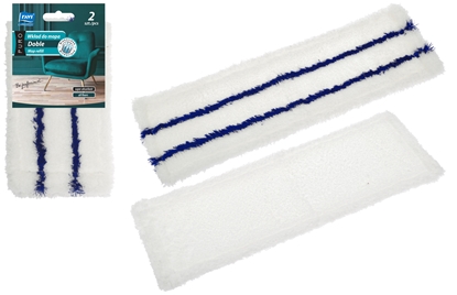Attēls no Doble mop refill cornflower stripes, 2 pcs., 26 x 14 x 6, 00699, Simple Solution