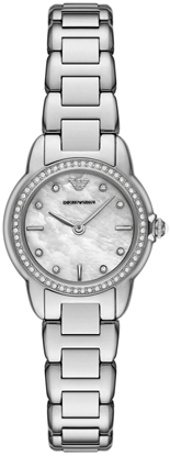 Изображение Emporio Armani Mia Women’s Watch 26mm Silver Mother Of Pearl Dial Stainless Steel Bracelet