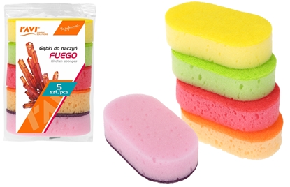 Attēls no FUEGO dish sponges, 5 pcs, 11 x 5.7 x 14.5, 00571, Simple Solution
