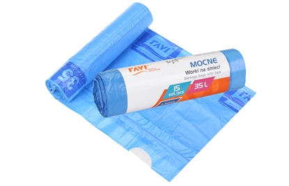 Attēls no Garbage bags with tape 35 L, 15 pcs, 18.5 x 4 x 4, 00713, Simple Solution