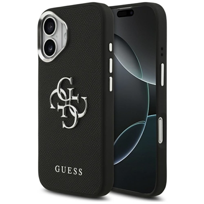 Attēls no Guess Guess Grained Big 4G Classic Logo case for iPhone 17 - black